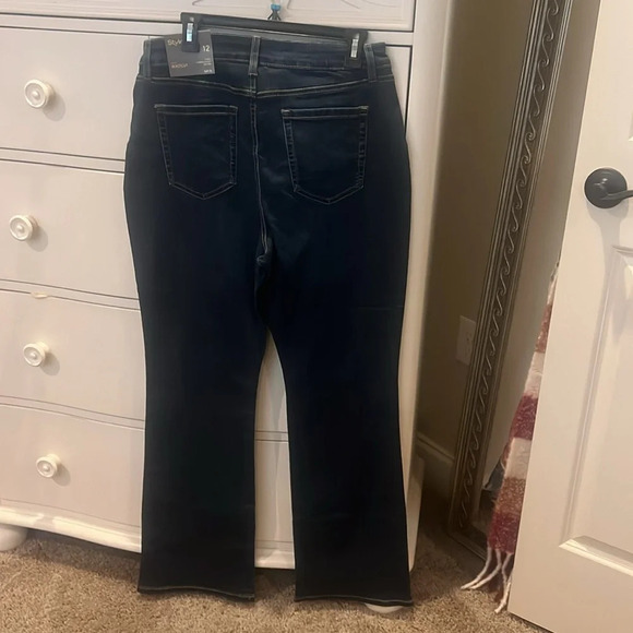 Style & Co Bootcut Blue Jeans. NWT. Size 12 Curvy fit. - Picture 2 of 3
